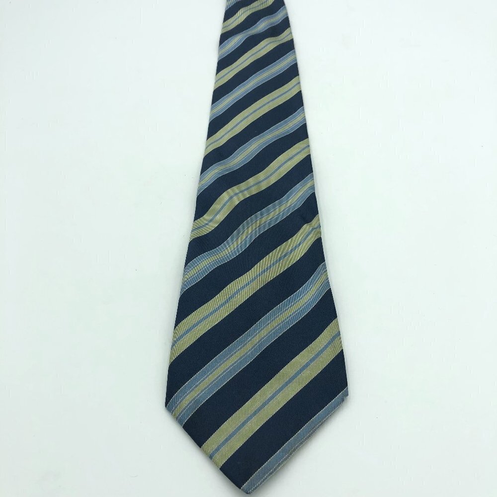 Silk Necktie by d' este Blue and Green